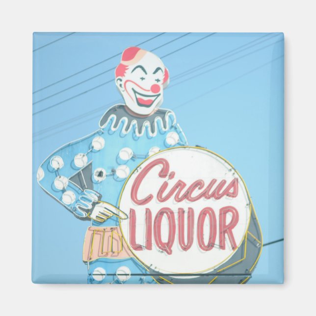 Circus Liquor Clown Magnet (Framsidan)