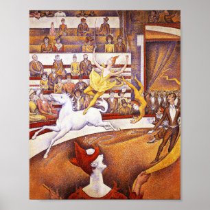Circus-målning av Georges Seurat Poster