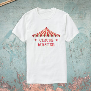 Circus Master Birthday Temaparty Parants T Shirt