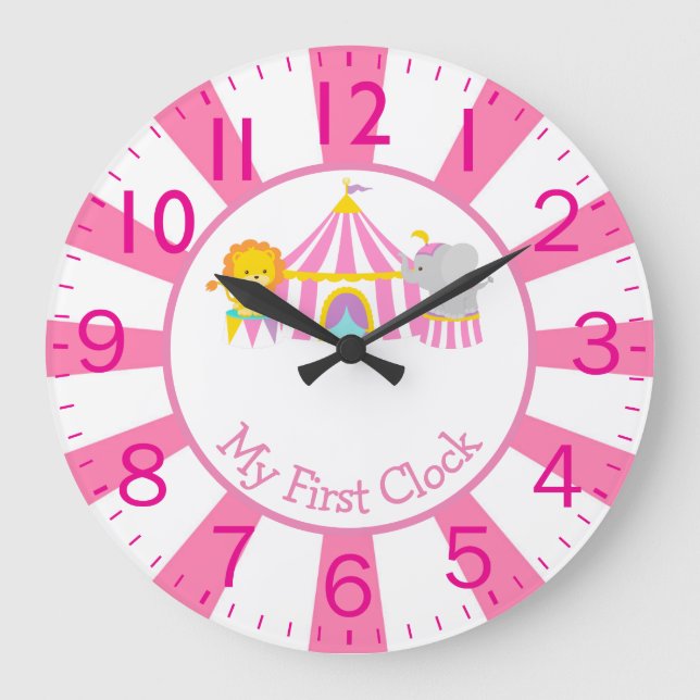 Circus med djur först stor klocka (Framsida)