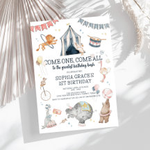 Circus Party-karnival Tema 1:a födelsedag