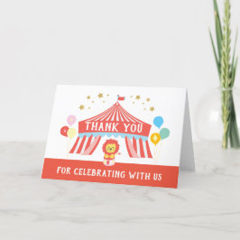 Circus party Tack, Carnival Tack Kort