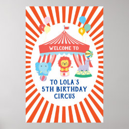 Circus party välkomsttecken, Karnival Poster