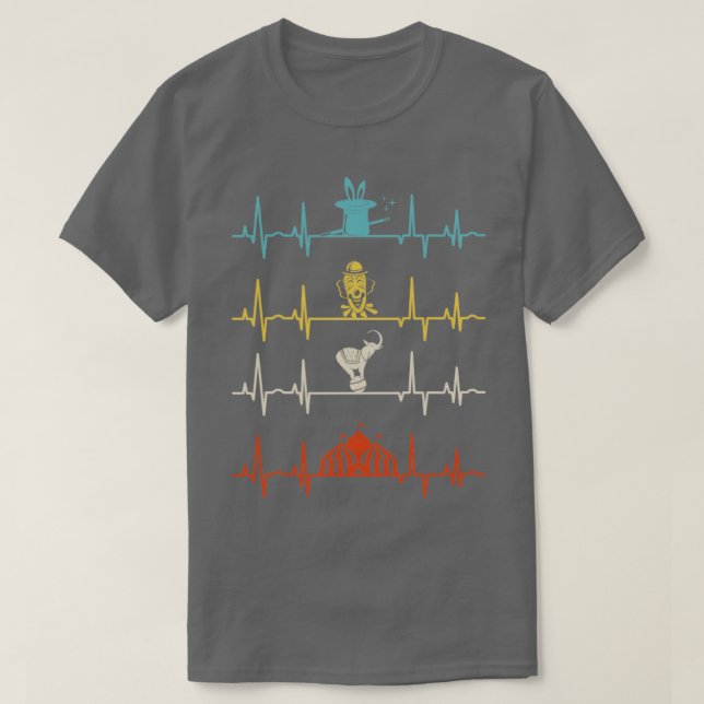 Circus Performer Heartslag T Shirt (Design framsida)