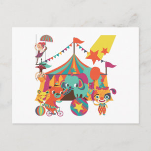 Circus Performers Vykort