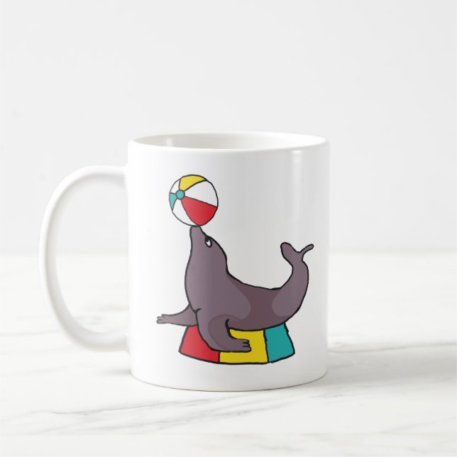 Circus Performing Seal Kaffemugg (Vänster)