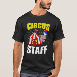 Circus Personal Cute Elephant Circus Event Carny - T Shirt