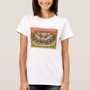 Circus Poster av 63 hästar i en Ring T Shirt