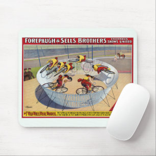 Circus Poster de sju Gaynellernas ridande bikes Musmatta