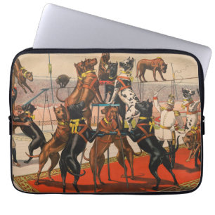 Circus Poster Great dane med tränare Laptop Fodral