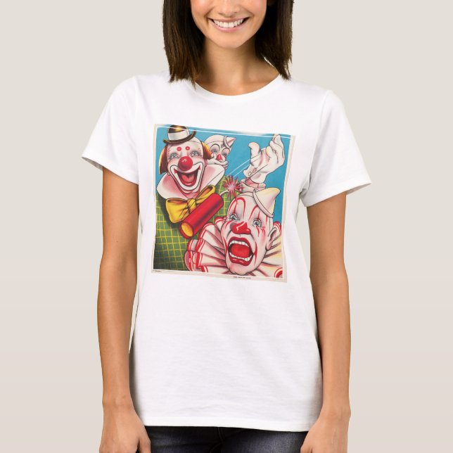 Circus-Poster som visar inkapslat Ansikte och bran T Shirt (Framsida)
