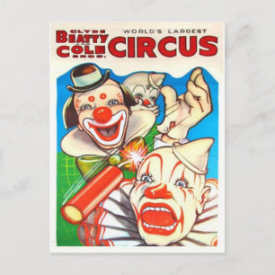Circus Poster vykort