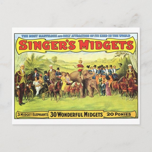Circus Poster vykort (Framsida)