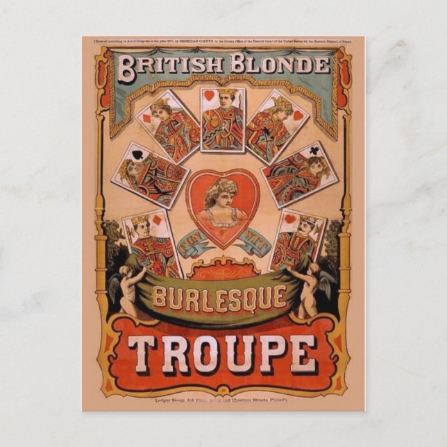 Circus Poster vykort (Framsida)