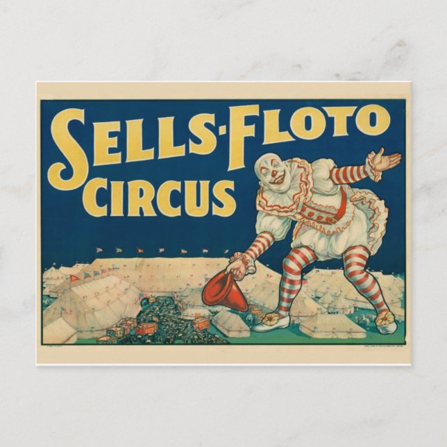 Circus Poster vykort (Framsida)