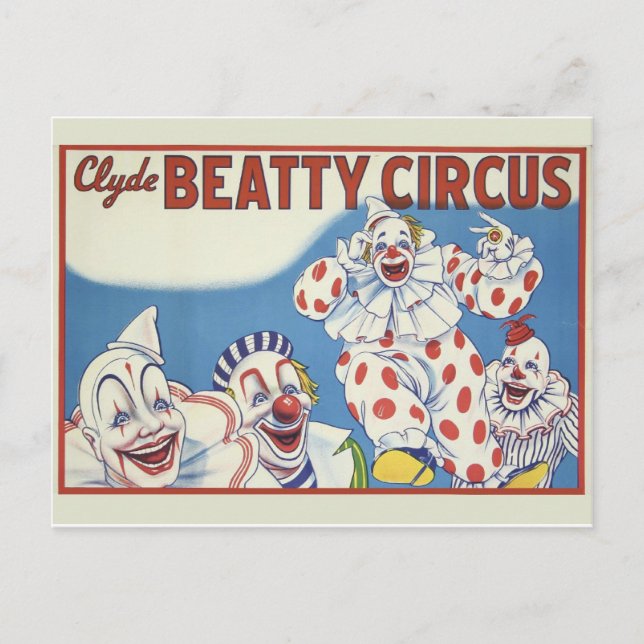 Circus Poster vykort (Framsida)