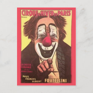 Circus Poster vykort