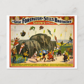 Circus Poster vykort