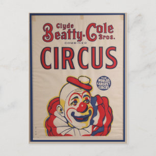 Circus Poster vykort