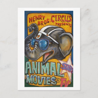 Circus Poster vykort - Shorty the Elephant