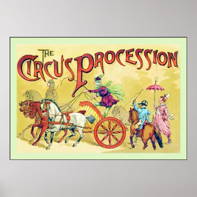 Circus-processen ~ Vintage Circus Poster (Framsidan)