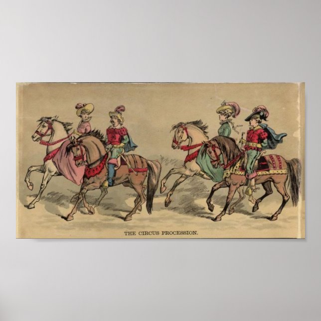 Circus-processens krav på Horseback Poster (Framsidan)