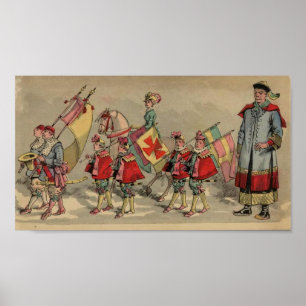 Circus Procession 1888 Barns bild 2 i Bok Poster