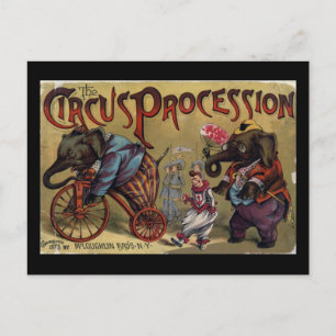 Circus-processorns framsida vykort