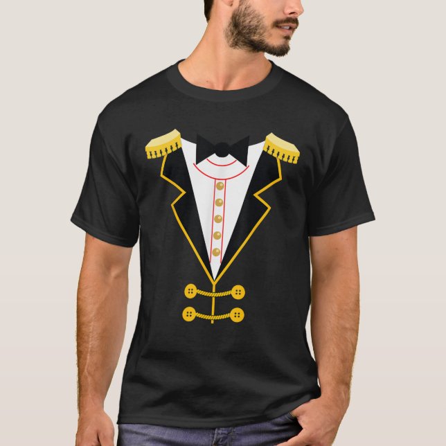 Circus Ringmaster Costume Carnival Theme Halloween T Shirt (Framsida)