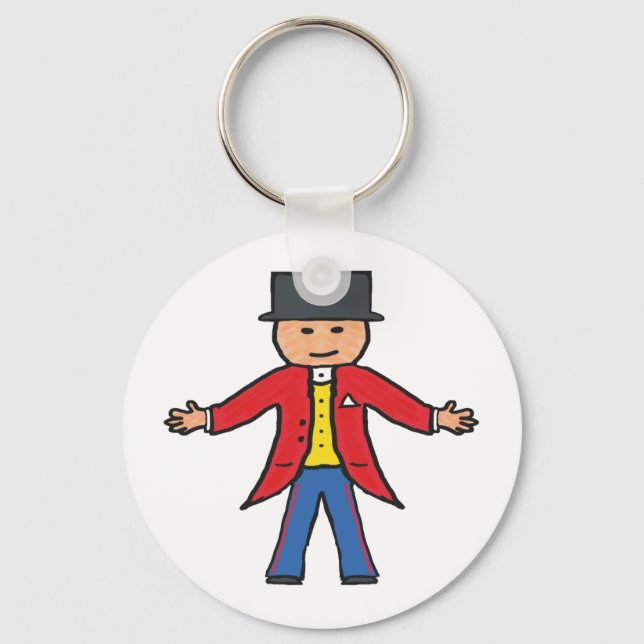 Circus Ringmaster Nyckelring (Framsida)