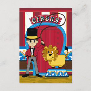 Circus Ringmaster och Lejon OSA kort