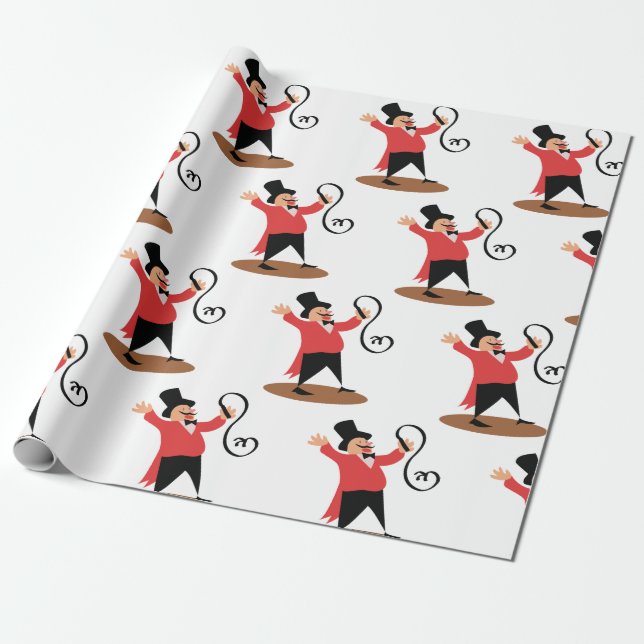 Circus Ringmaster Presentpapper (Utrullad)