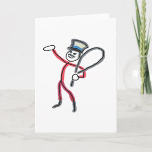 Circus Ringmaster Stickman Kort