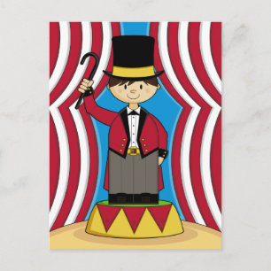 Circus Ringmaster vykort