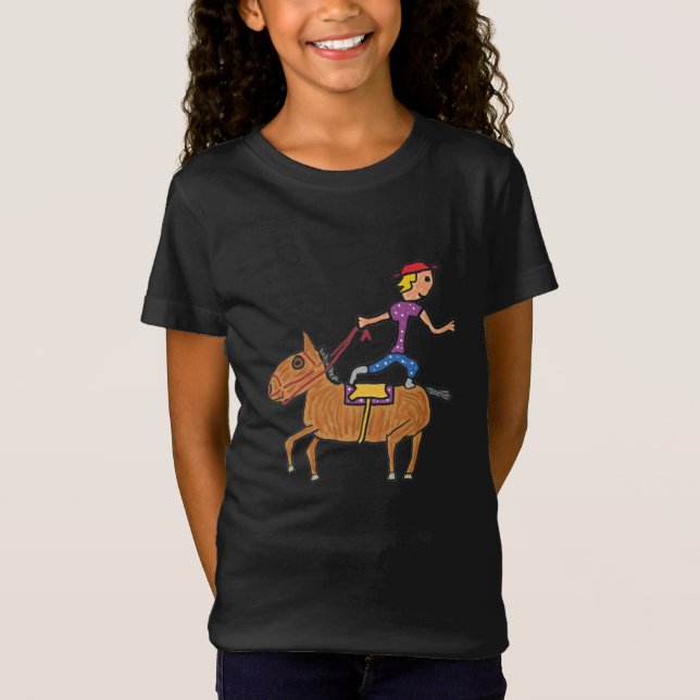 Circus Rodeo Horse Riding T Shirt (Framsida)