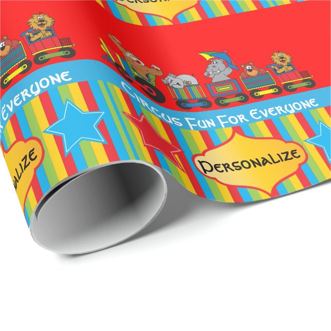 Circus Roligt Babykläder, tema Presentpapper (Rullad Hörn)