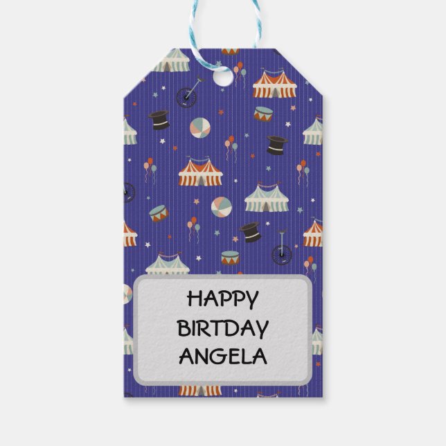 Circus-Roligt Presentetikett (Framsidan)