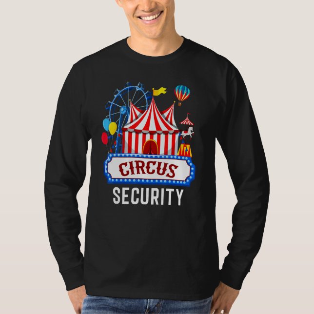 Circus Security Carnival Costume Carny Event Perso T Shirt (Framsida)