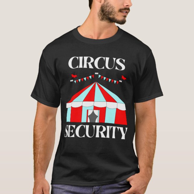 Circus Security Halloween Roligt T-Shirt (Framsida)