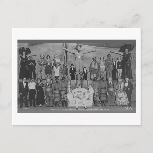 Circus Side Show - Freakernas kongress (1932) Vykort (Framsida)