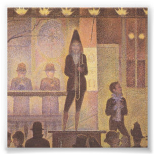 Circus Sideshow av Georges Seurat Fototryck