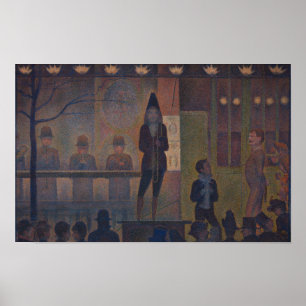 Circus Sideshow av Georges Seurat Poster