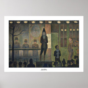 Circus Sideshow av Georges Seurat Poster