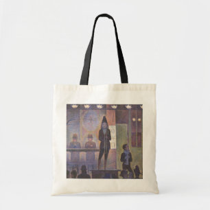 Circus Sideshow av Georges Seurat, Vintage Art Tygkasse