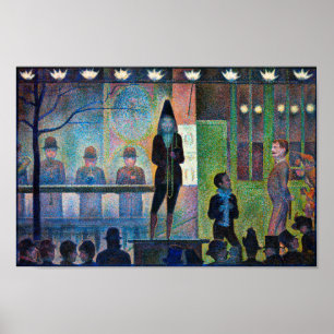 Circus Sideshow, Seurat Poster