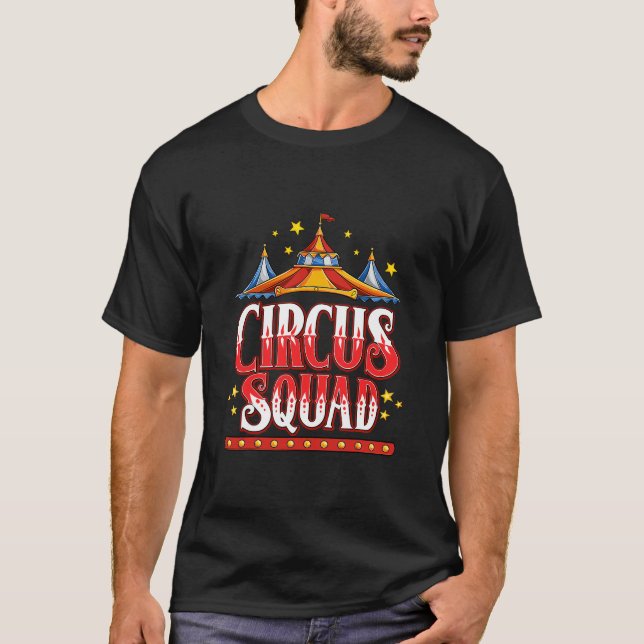 Circus Squad Event Carnival Personal födelsedagsfe T Shirt (Framsida)