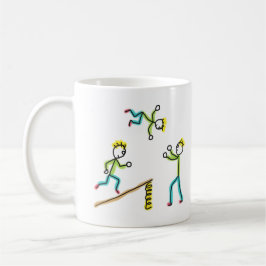 Circus Stickmen Acrobats Kaffemugg