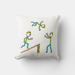 Circus Stickmen Acrobats Kudde