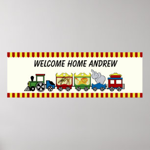 Circus Tåg Välkommen Poster