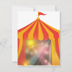 Circus Tält inbjudan